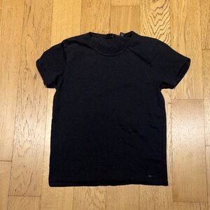 Scotch & Soda Black Short Sleeve Tee